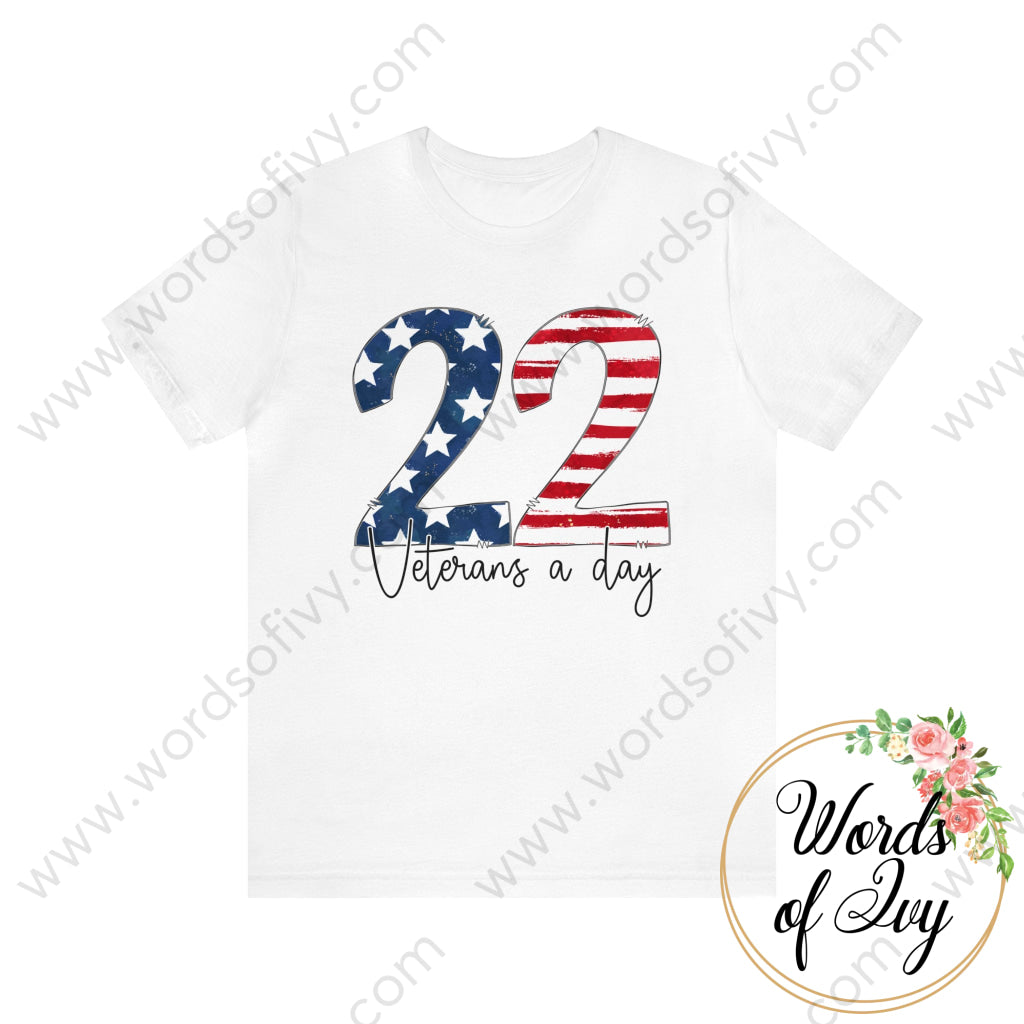 Adult Tee - 22 Veterans A Day 220130011 White / S T-Shirt