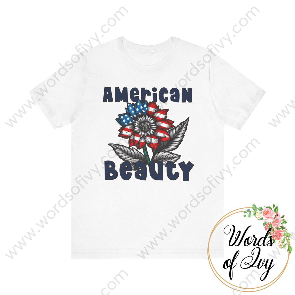 Adult Tee - American Beauty 240721011 White / S T-Shirt