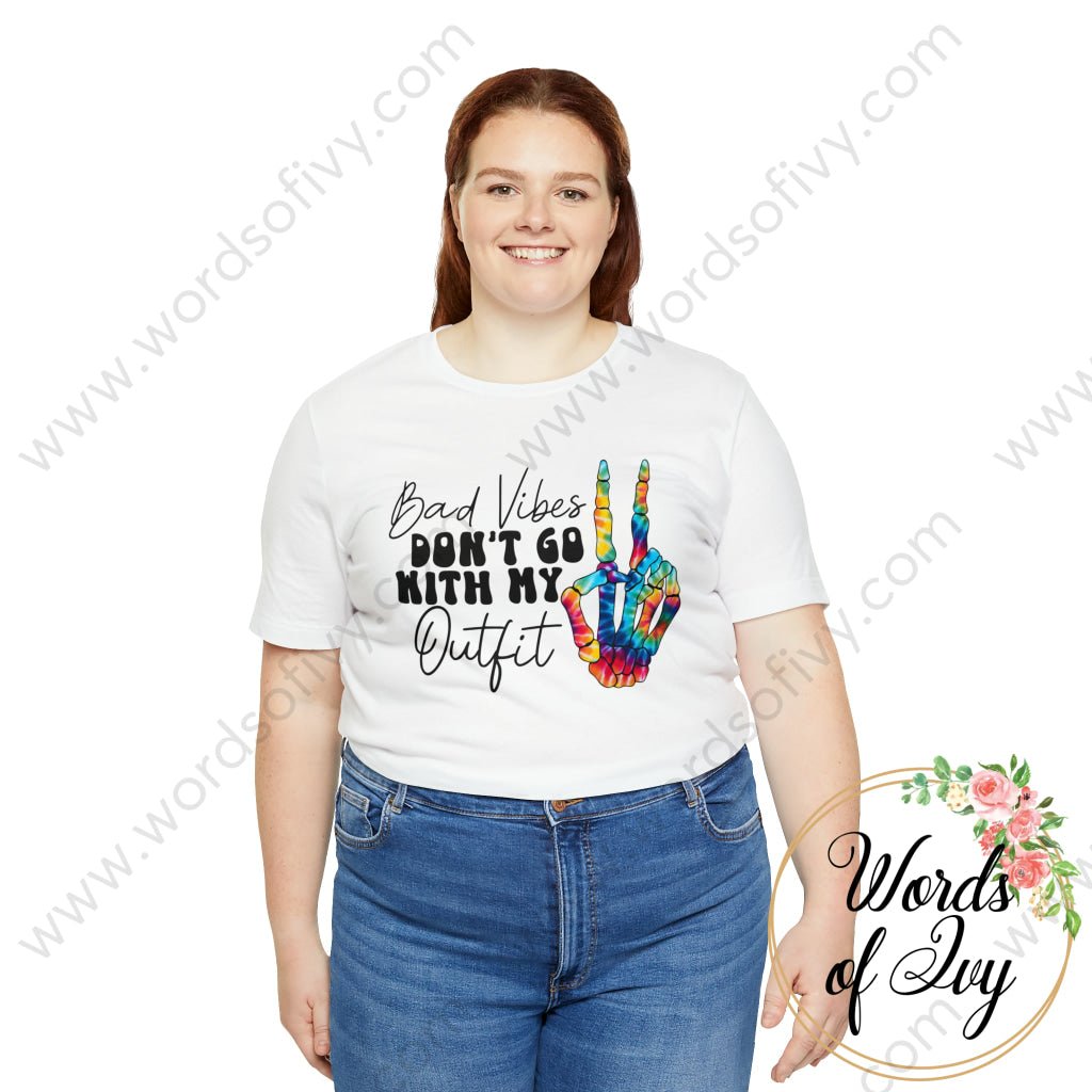 Adult Tee - Bad Vibes Dont Go With My Outfit 220904001 T-Shirt
