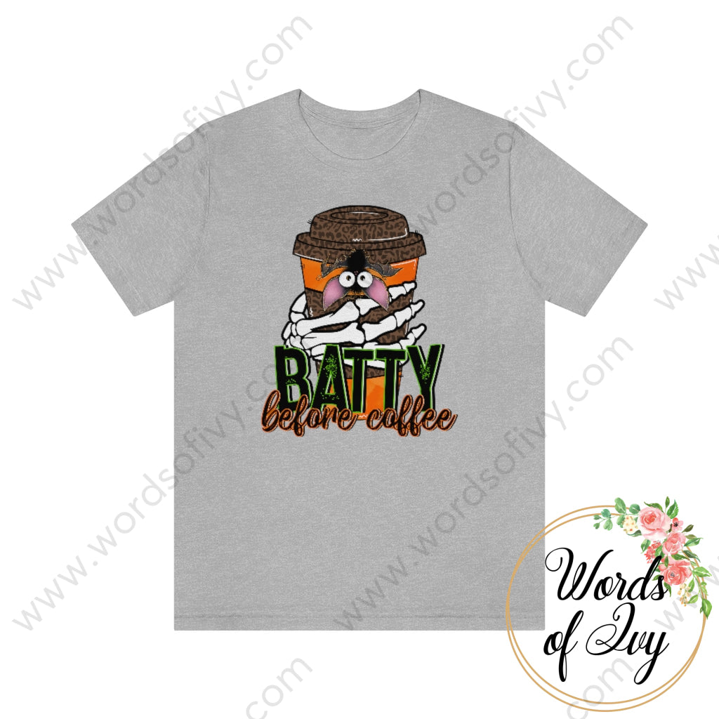 Adult Tee - Batty Before Coffee 220714001 Athletic Heather / L T-Shirt
