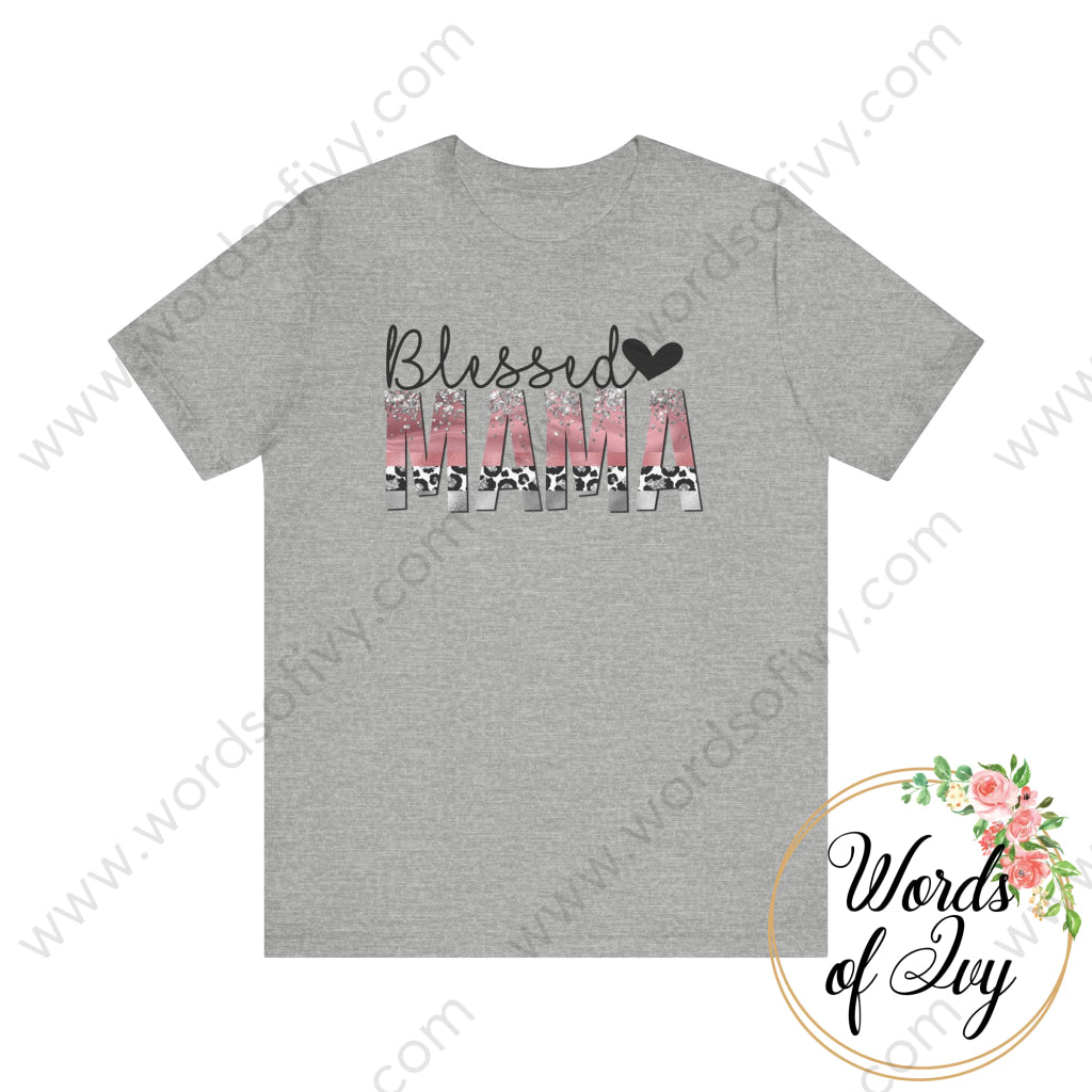 Adult Tee - Blessed Mama Pink 240724032 Athletic Heather / S T-Shirt