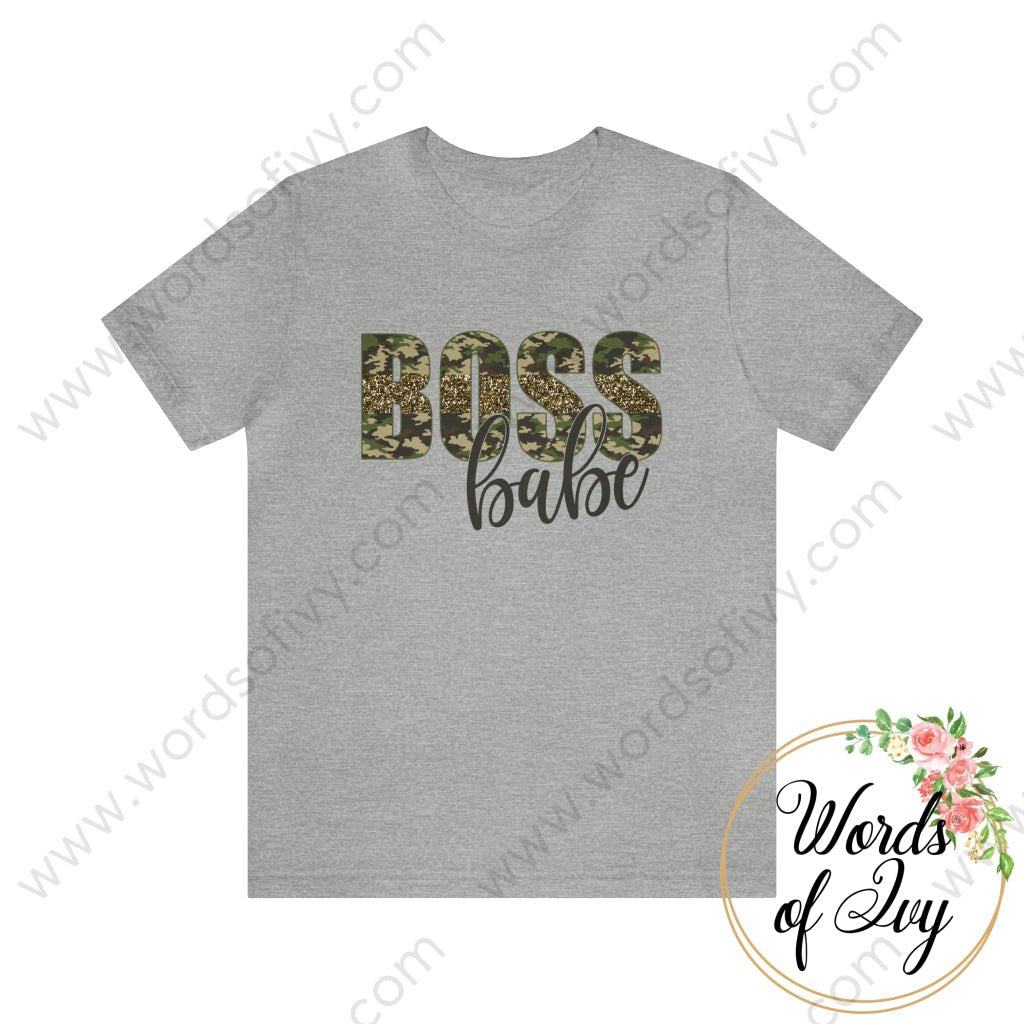 Adult Tee - Boss Babe 230703085 Athletic Heather / S T-Shirt