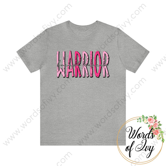 Adult Tee - Breast Cancer Warrior 220913005 Athletic Heather / S T-Shirt