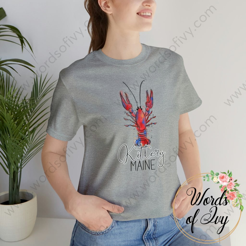 Adult Tee - Bright Lobster Kittery Maine 221202002 | Nauti Life Tees