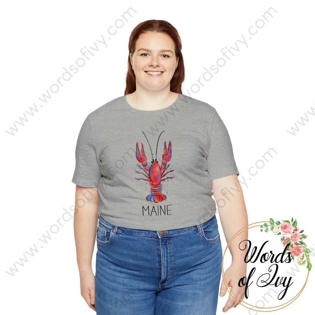 Adult Tee - Bright Lobster Maine 221202003 T-Shirt