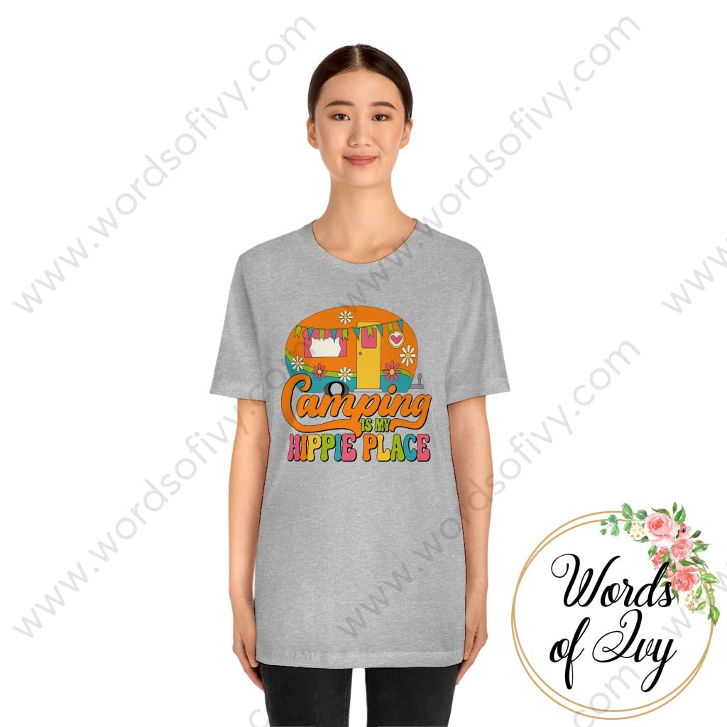 Adult Tee - Camping is my hippie place 220409008 | Nauti Life Tees