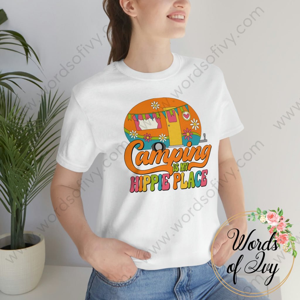 Adult Tee - Camping is my hippie place 220409008 | Nauti Life Tees