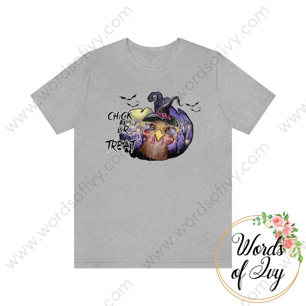 Adult Tee - Chick Or Treat 220814002 Athletic Heather / L T-Shirt