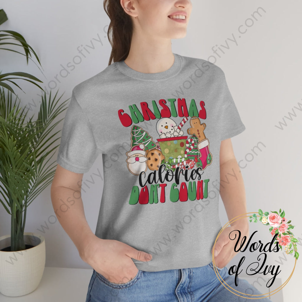 Adult Tee - Christmas Calories Dont Count 221022001 T-Shirt