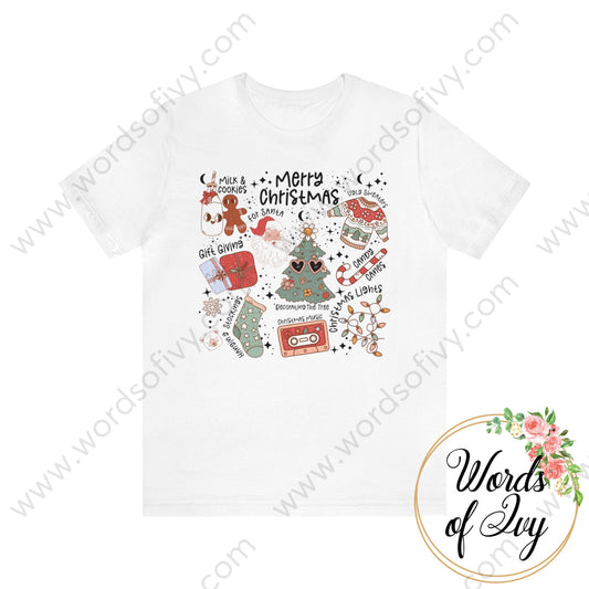 Adult Tee - Christmas Collage 231107001 White / S T-Shirt