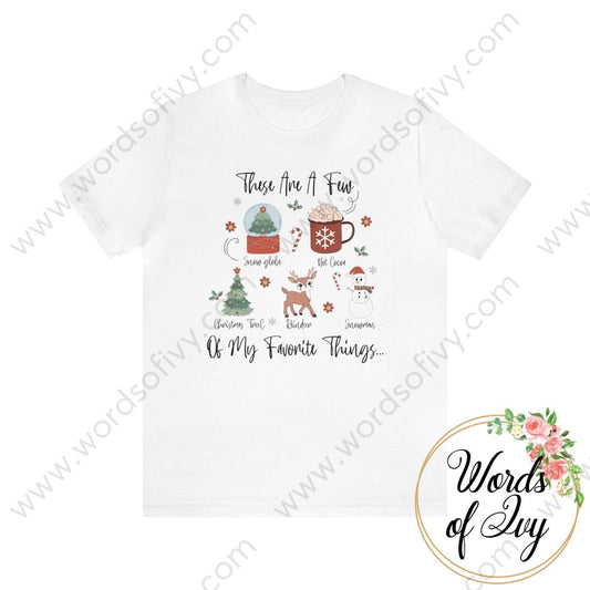 Adult Tee - Christmas Few Of My Favorite Things 230708002 White / S T-Shirt
