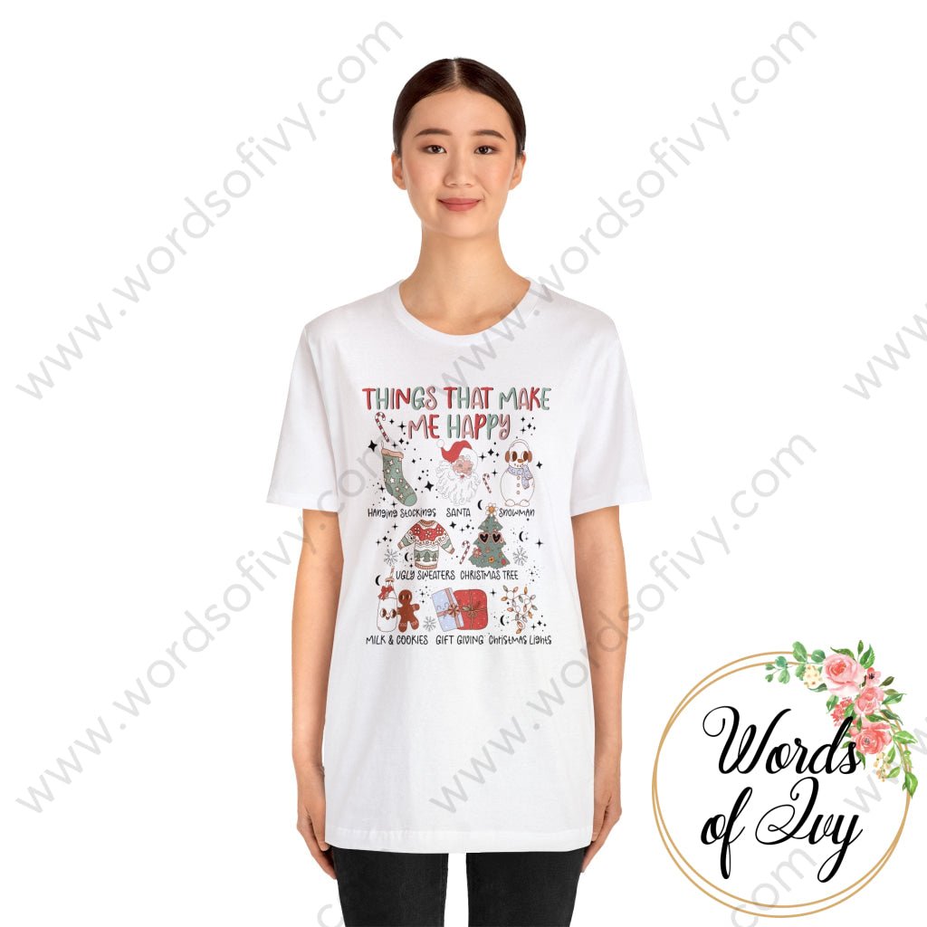 Adult Tee - Christmas things that make me happy 230708001 | Nauti Life Tees