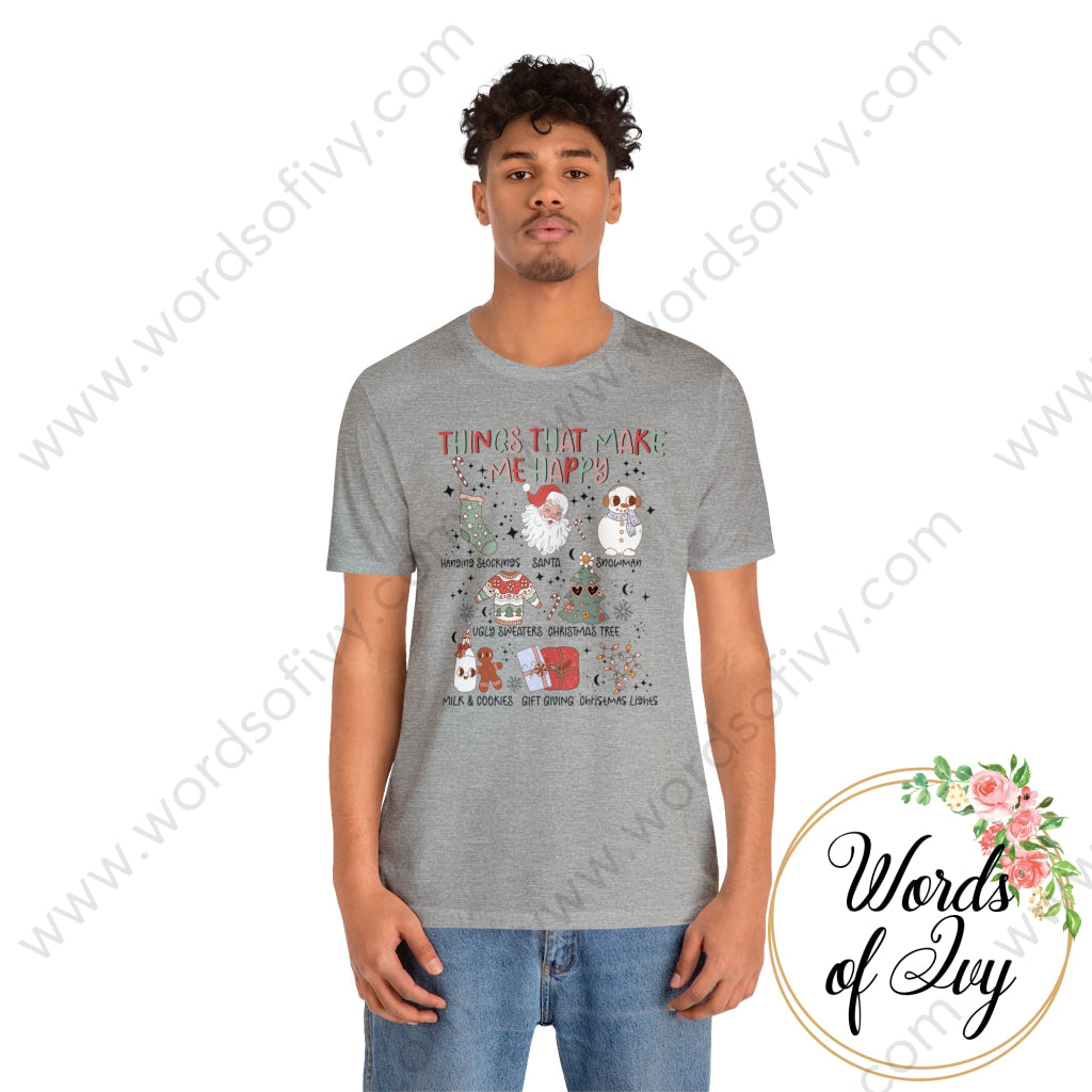 Adult Tee - Christmas things that make me happy 230708001 | Nauti Life Tees