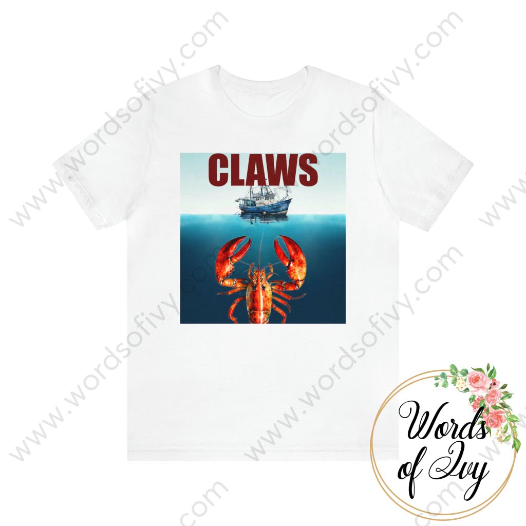 Adult Tee - Claws 230723001 White / S T-Shirt