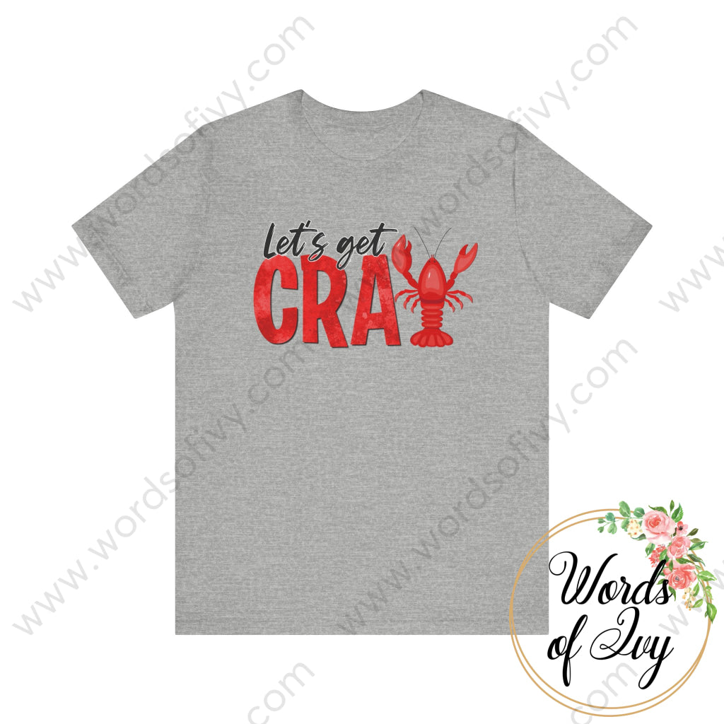 Adult Tee - Crawfish Let’s Get Cray 240724047 Athletic Heather / S T-Shirt