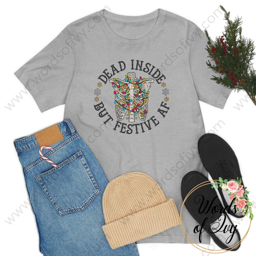 Adult Tee - Dead Inside But Festive Af 211202002 T-Shirt