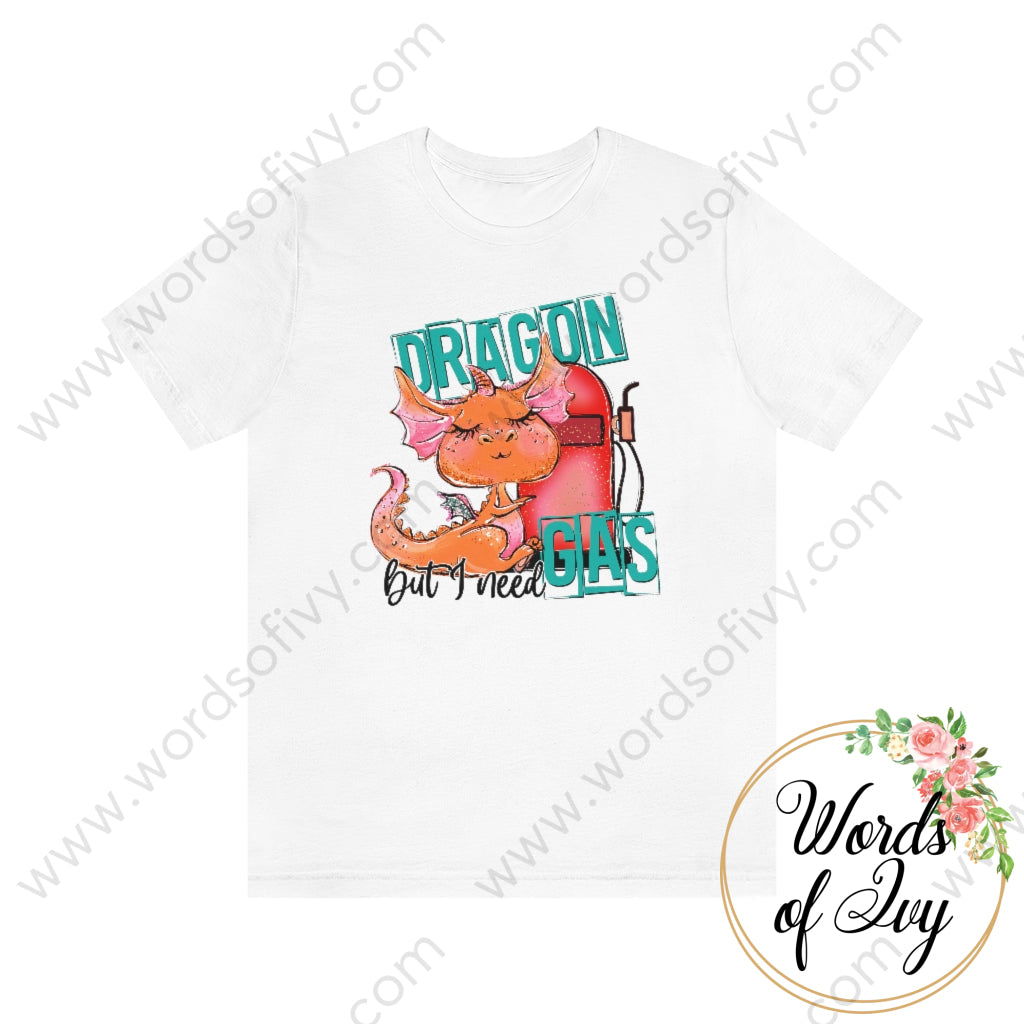 Adult Tee - Dragon But I Need Gas 220416002 White / S T-Shirt