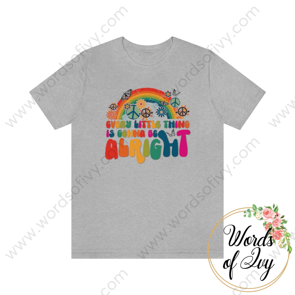 Adult Tee - Every Little Thing Is Gonna Be Alright 220305013 Athletic Heather / L T-Shirt