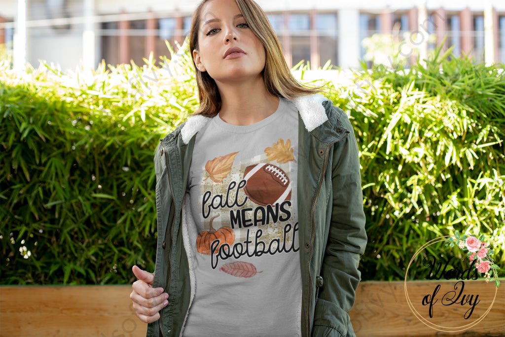 Adult Tee - Fall means Football 220926008 | Nauti Life Tees