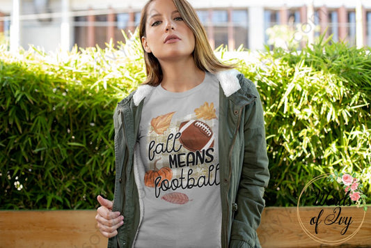 Adult Tee - Fall means Football 220926008 | Nauti Life Tees