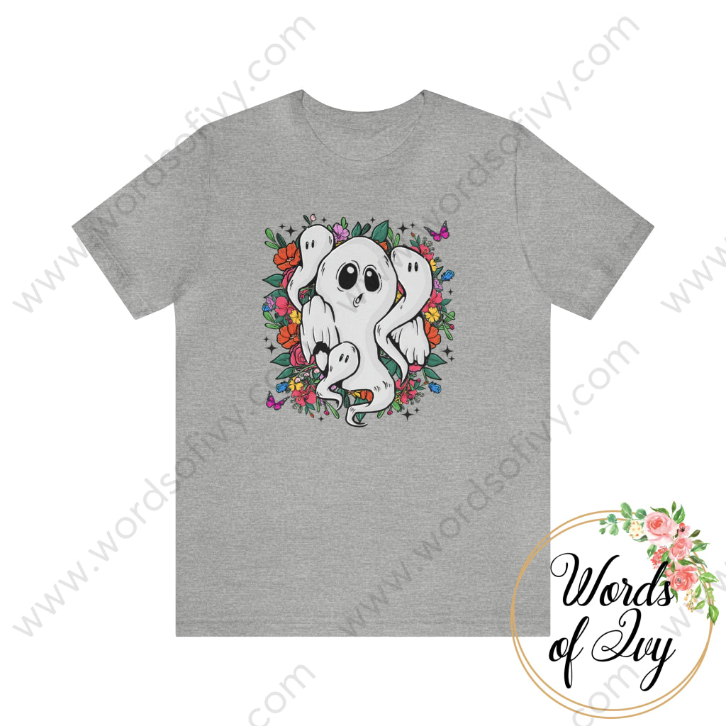 Adult Tee - Floral Ghosts 230713001 Athletic Heather / S T-Shirt