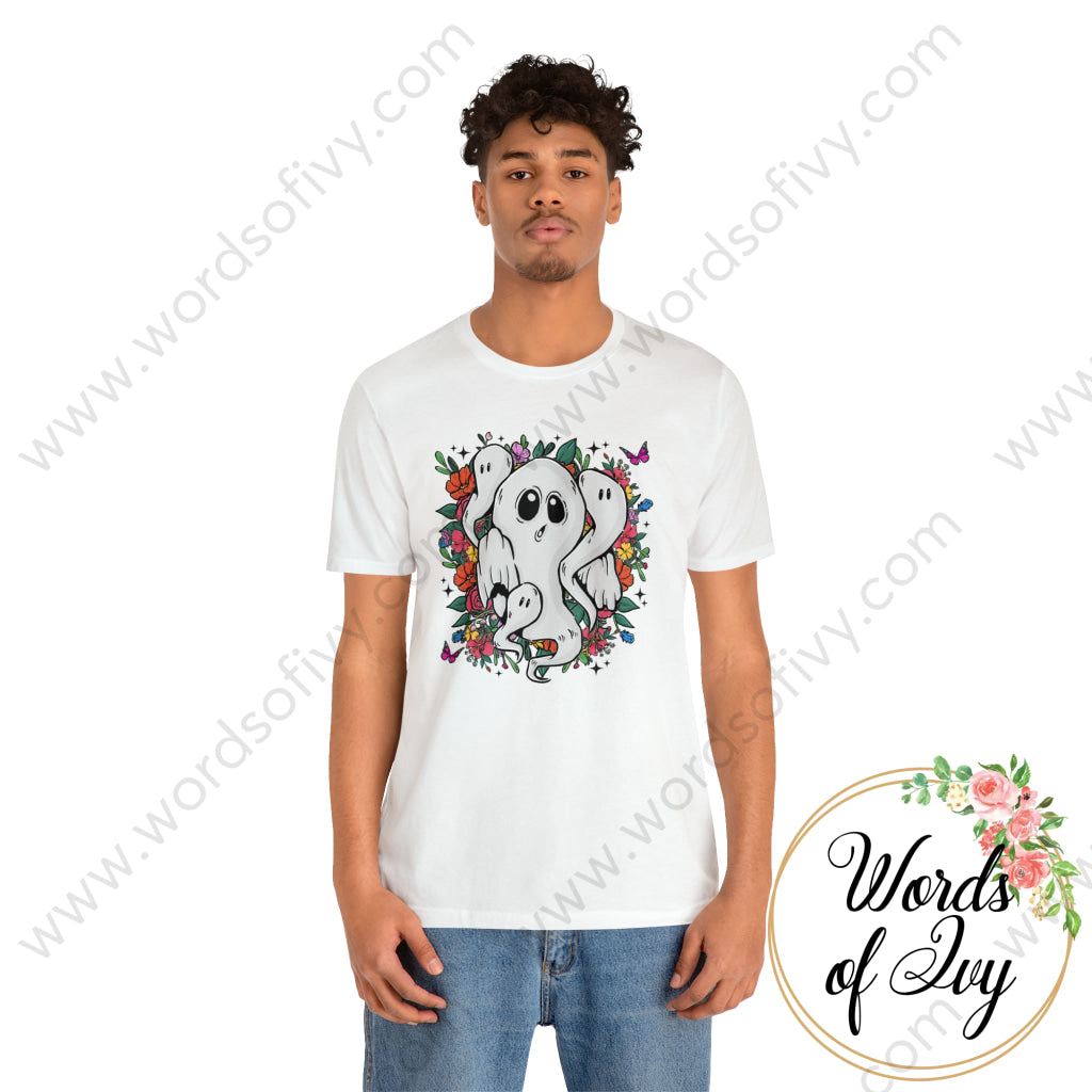 Adult Tee - Floral Ghosts 230713001 T-Shirt