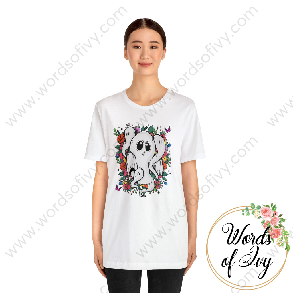 Adult Tee - Floral Ghosts 230713001 T-Shirt