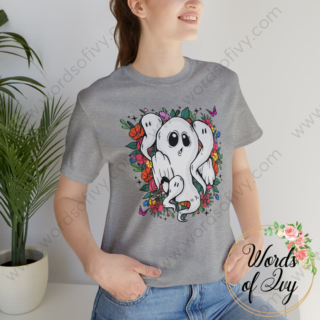 Adult Tee - Floral Ghosts 230713001 T-Shirt