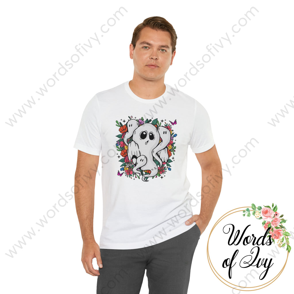 Adult Tee - Floral Ghosts 230713001 T-Shirt