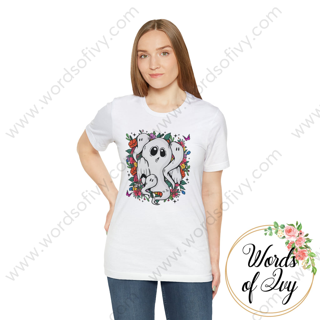 Adult Tee - Floral Ghosts 230713001 T-Shirt