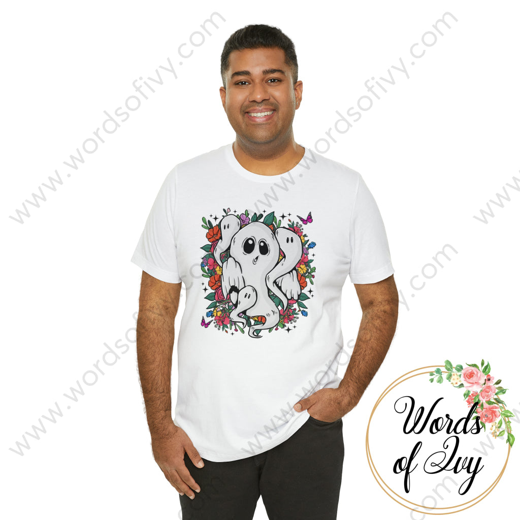 Adult Tee - Floral Ghosts 230713001 T-Shirt