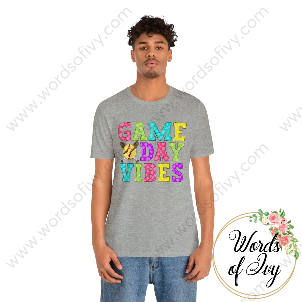 Adult Tee - Game Day Vibes Softball 230429010 T-Shirt