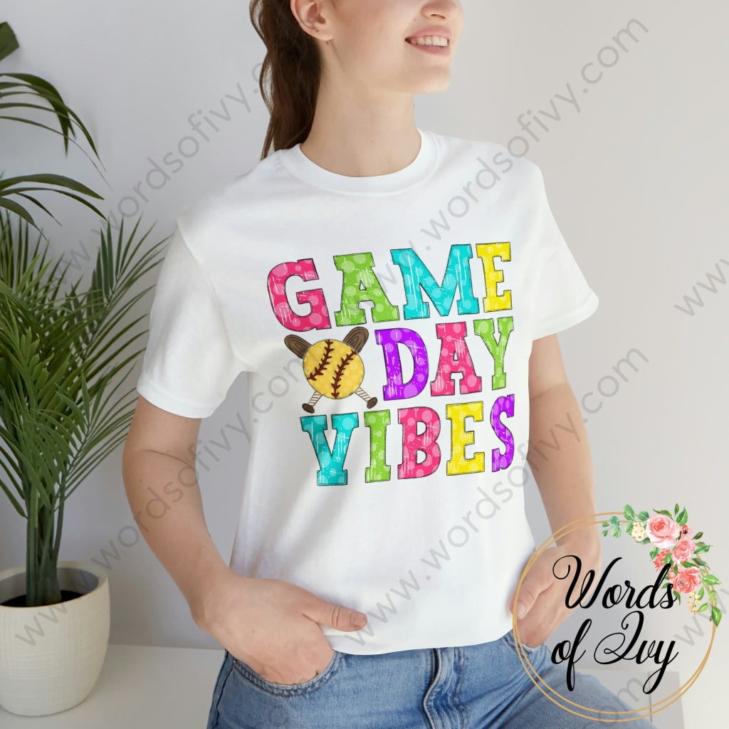 Adult Tee - Game Day Vibes Softball 230429010 T-Shirt