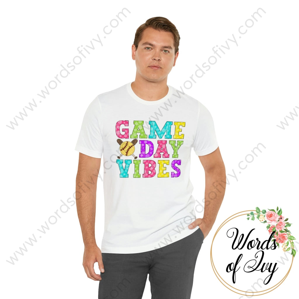 Adult Tee - Game Day Vibes Softball 230429010 T-Shirt