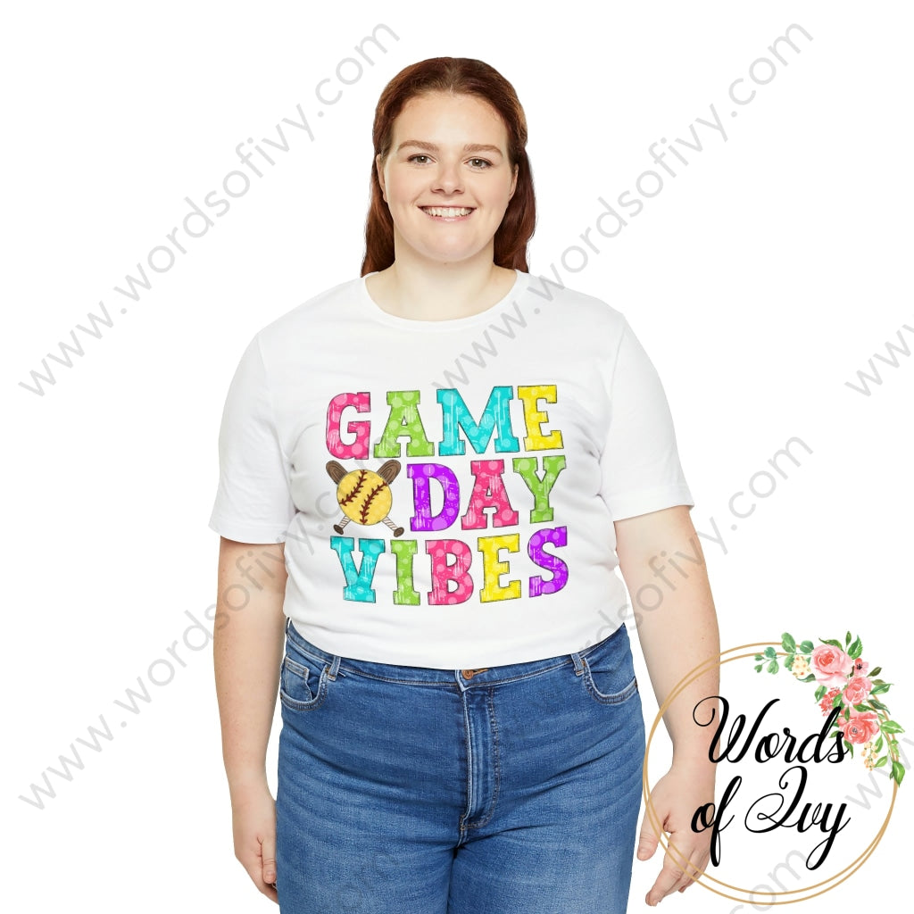 Adult Tee - Game Day Vibes Softball 230429010 T-Shirt