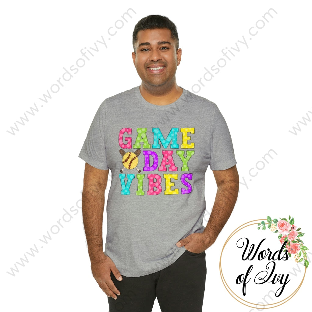 Adult Tee - Game Day Vibes Softball 230429010 T-Shirt