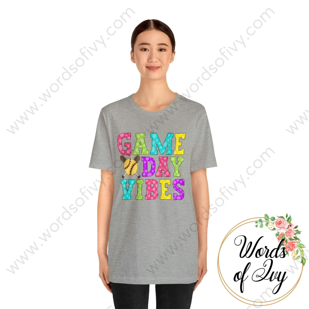 Adult Tee - Game Day Vibes Softball 230429010 T-Shirt