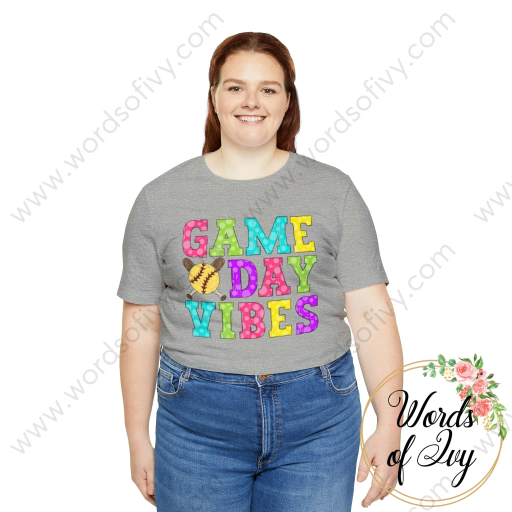 Adult Tee - Game Day Vibes Softball 230429010 T-Shirt