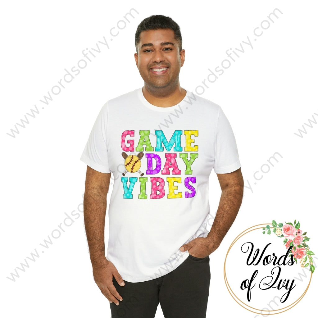 Adult Tee - Game Day Vibes Softball 230429010 T-Shirt