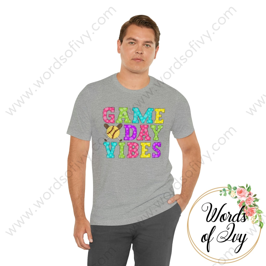 Adult Tee - Game Day Vibes Softball 230429010 T-Shirt