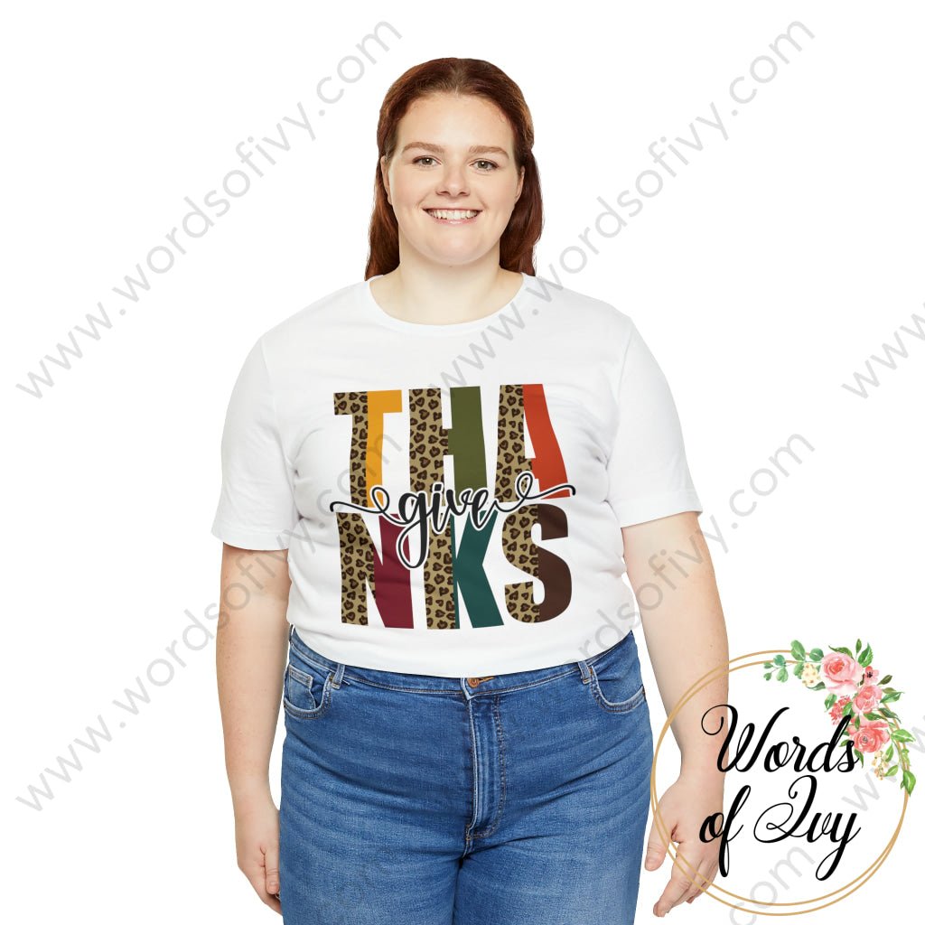 Adult Tee - GIVE THANKS 230703067 | Nauti Life Tees