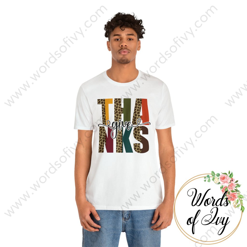 Adult Tee - GIVE THANKS 230703067 | Nauti Life Tees