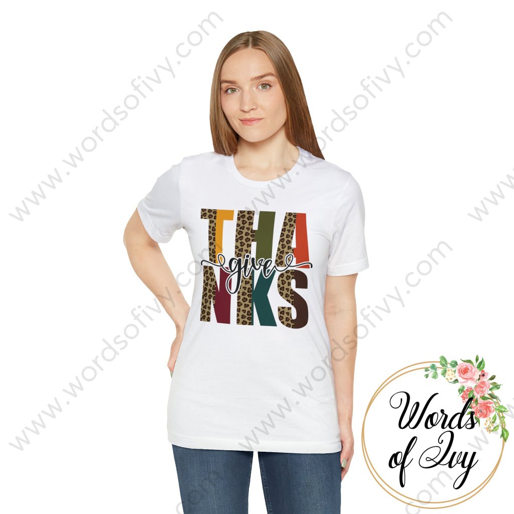 Adult Tee - GIVE THANKS 230703067 | Nauti Life Tees