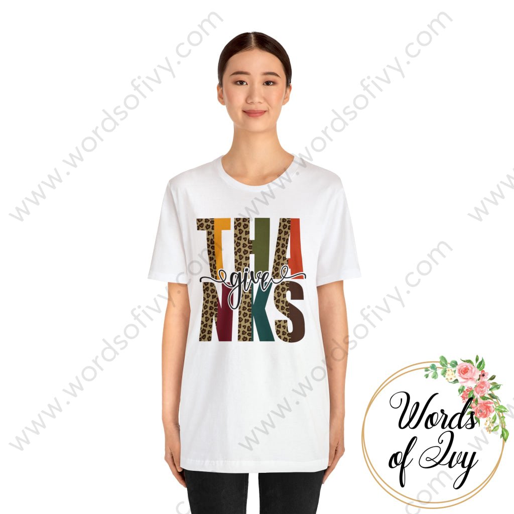 Adult Tee - GIVE THANKS 230703067 | Nauti Life Tees