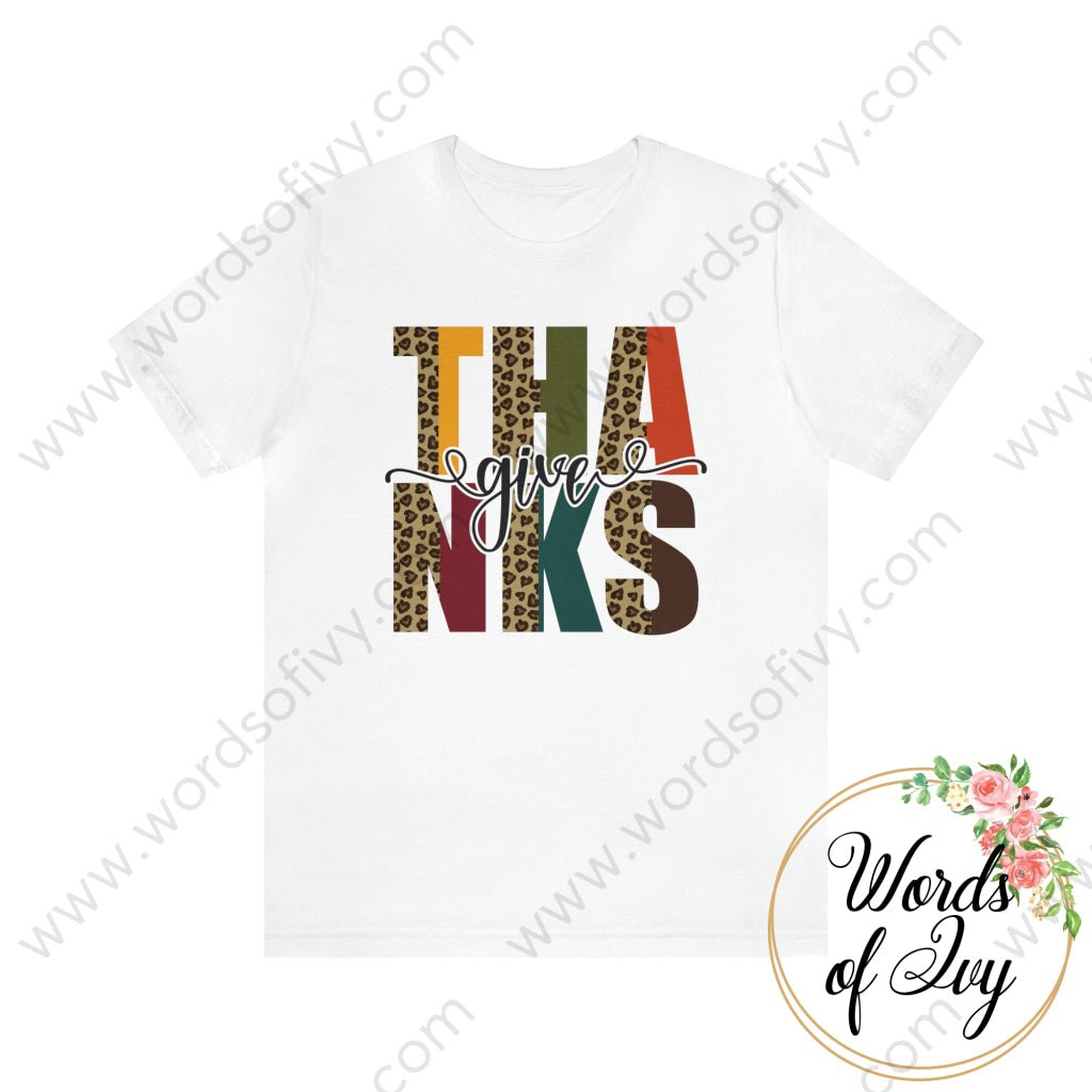 Adult Tee - GIVE THANKS 230703067 | Nauti Life Tees