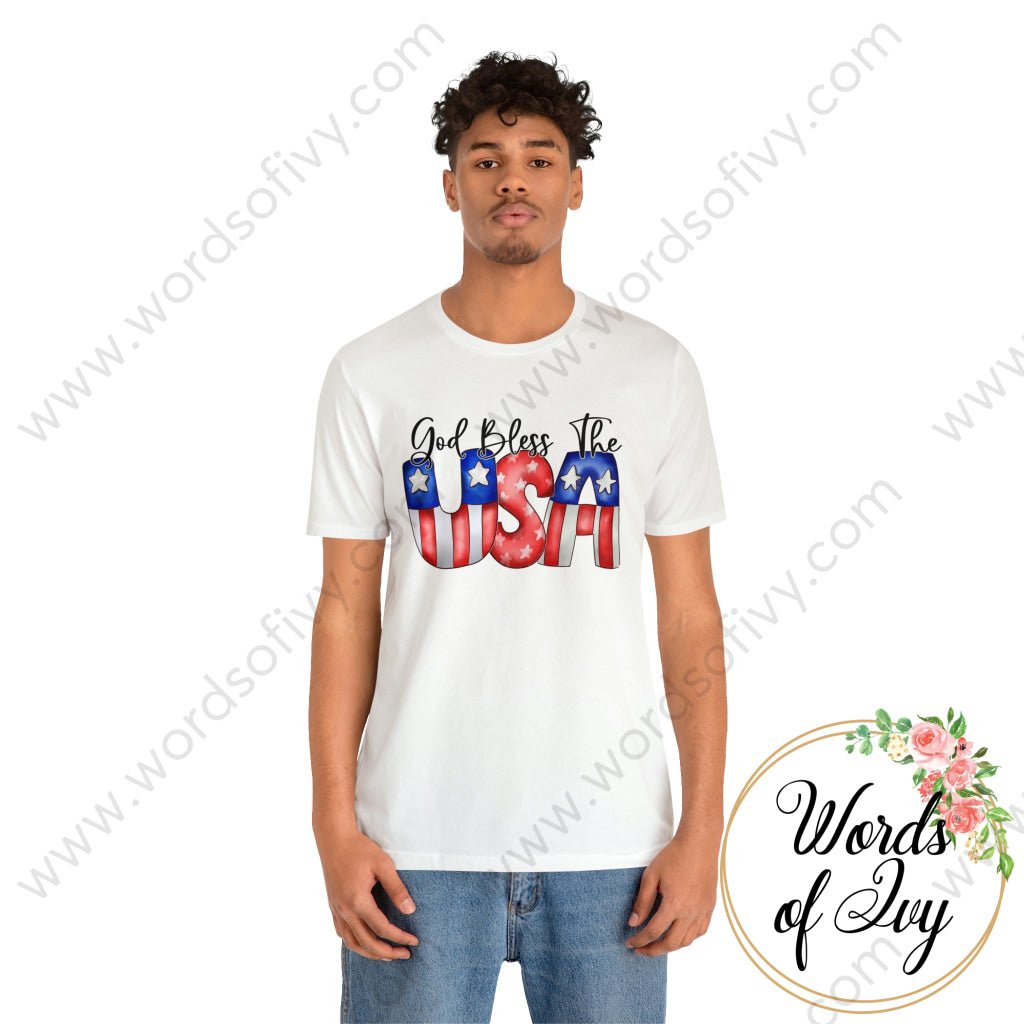 Adult Tee - God Bless The USA 220130008 | Nauti Life Tees