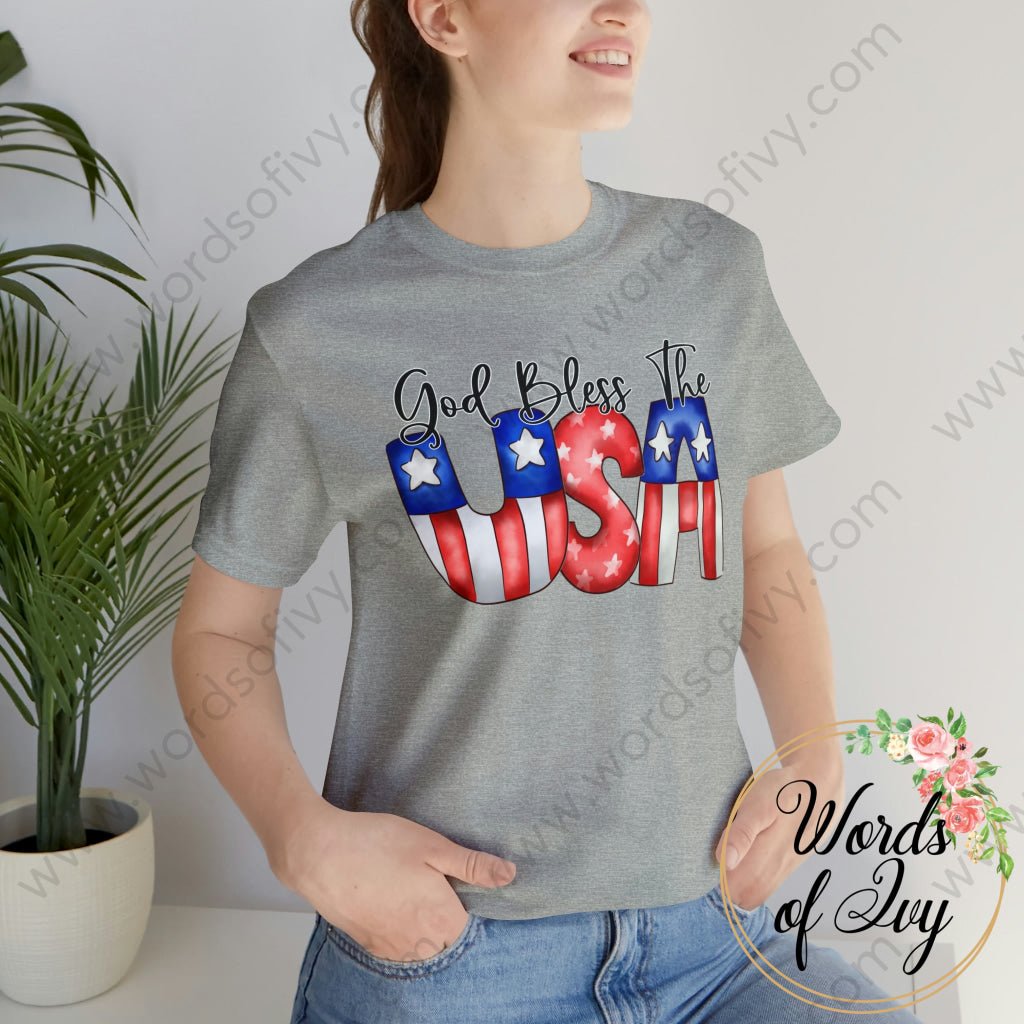 Adult Tee - God Bless The USA 220130008 | Nauti Life Tees