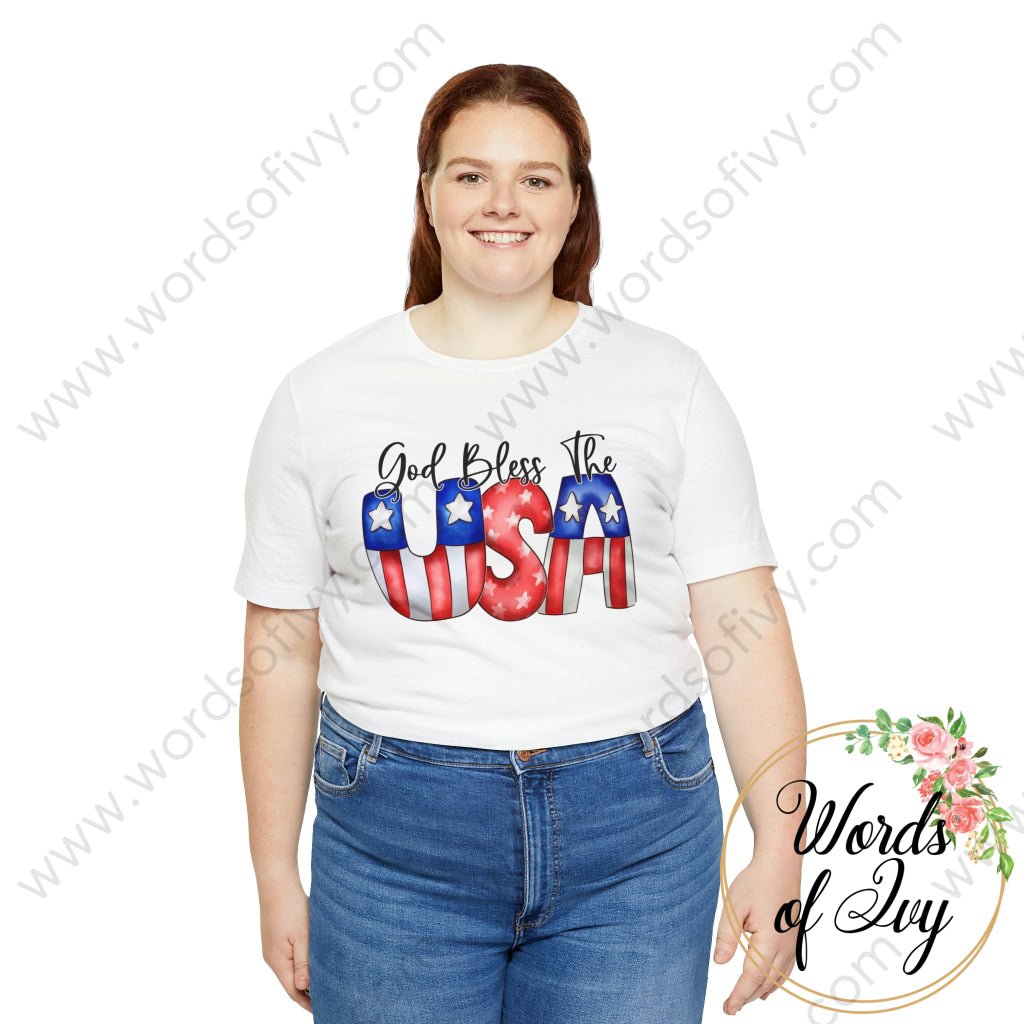 Adult Tee - God Bless The USA 220130008 | Nauti Life Tees