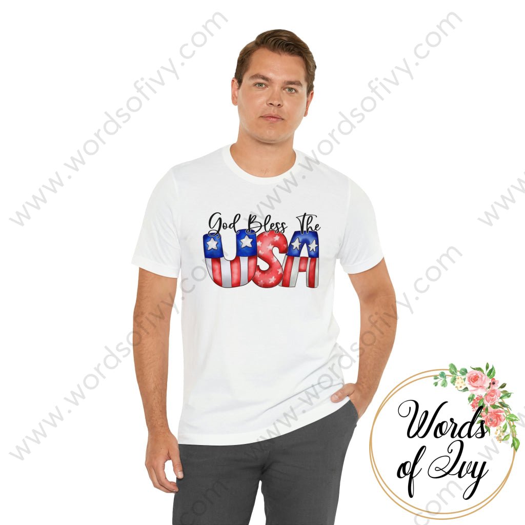 Adult Tee - God Bless The USA 220130008 | Nauti Life Tees