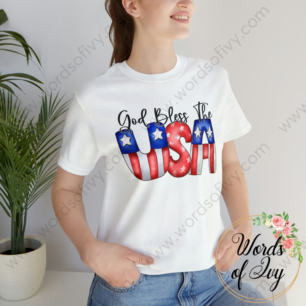 Adult Tee - God Bless The USA 220130008 | Nauti Life Tees